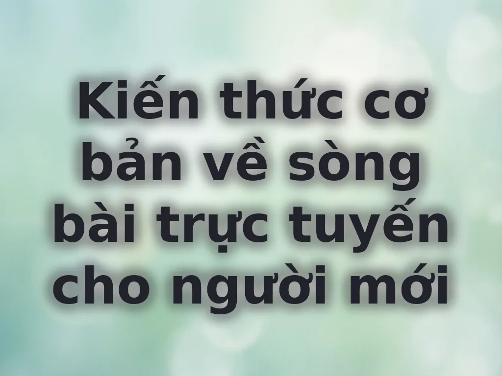Kiến thức casino